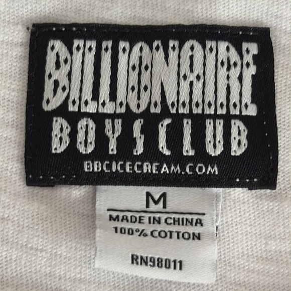 Billionaire Boys Club Desert Short Sleeve Cotton T Shirt in White - Size Medium - Picture 5 of 8